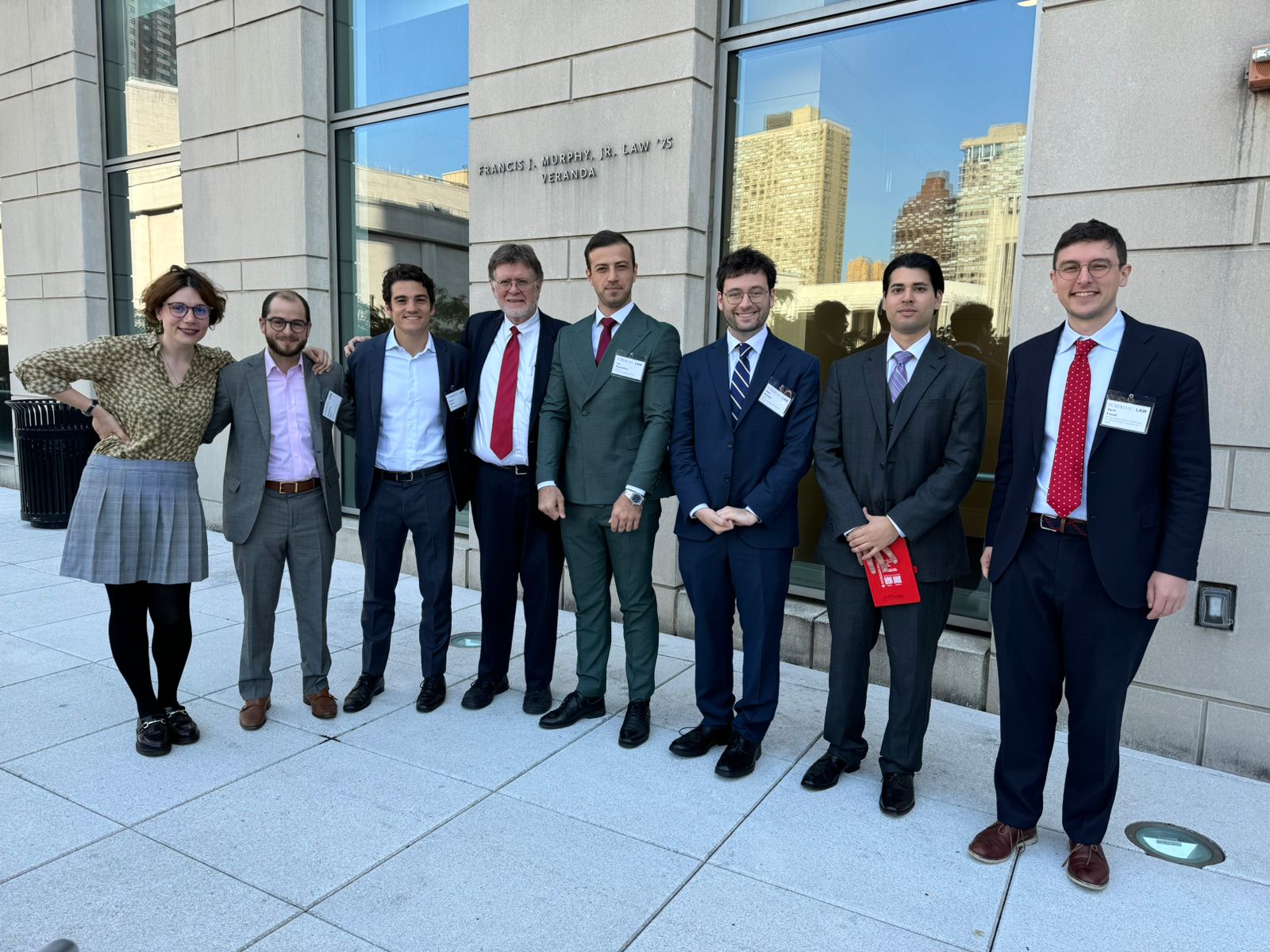 Group Photo taken with William Kovacic at Fordham University