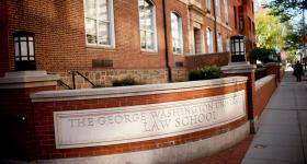 Exterior of the George Washington Law School building